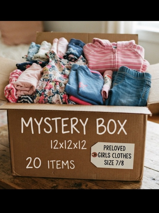 Other - Preloved Kids Mystery Box - Girls Clothes (Size 7/8) - Mixed Colors